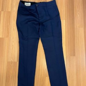 Gucci SS16 Silk/Wool Ruffle Pants